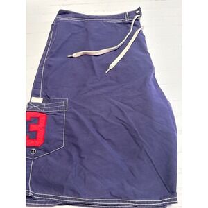 Polo Ralph Lauren Swim Trunks Mens 40 Navy Blue Good Big Pony Cargo Board Shorts